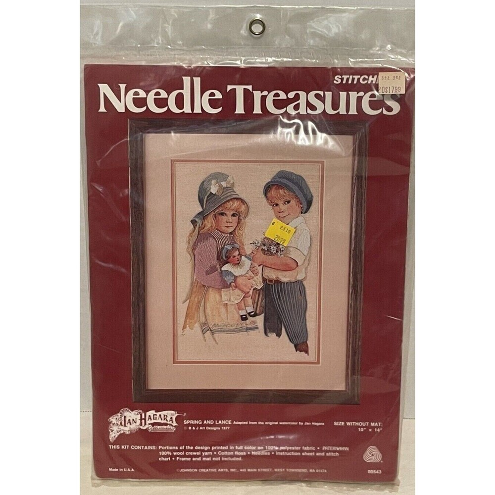 Needle Treasures Jan Hagara “Spring & Lance”Counted Cross Stitch Kit 1977 SEALED